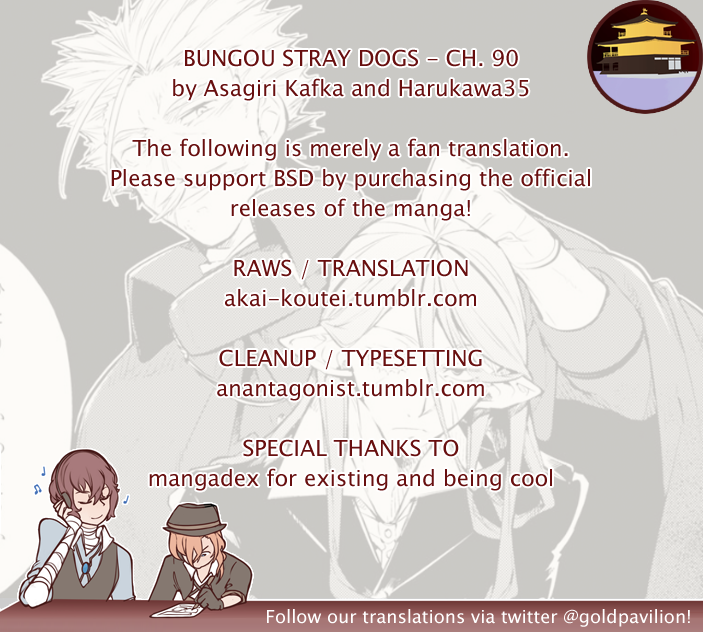 Bungou Stray Dogs, Chapter 90 image 01